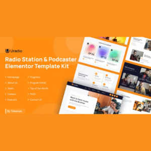 Uradio – Radio Station & Podcaster Elementor Template Kit