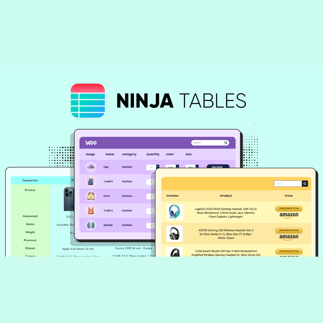 Ninja Tables Pro Plugin