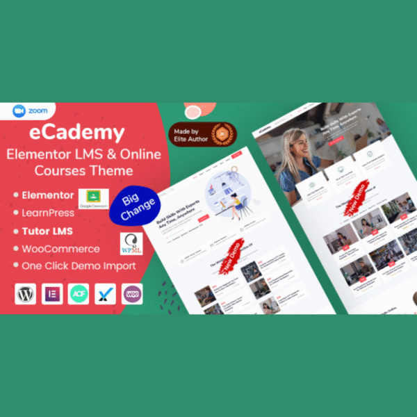 eCademy Elementor LMS Online Courses