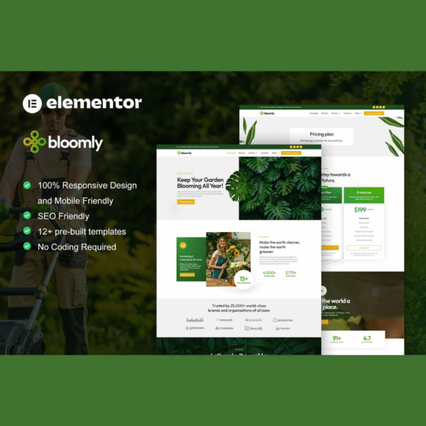 EcoScape – Gardening and Landscape Elementor Pro Template Kit